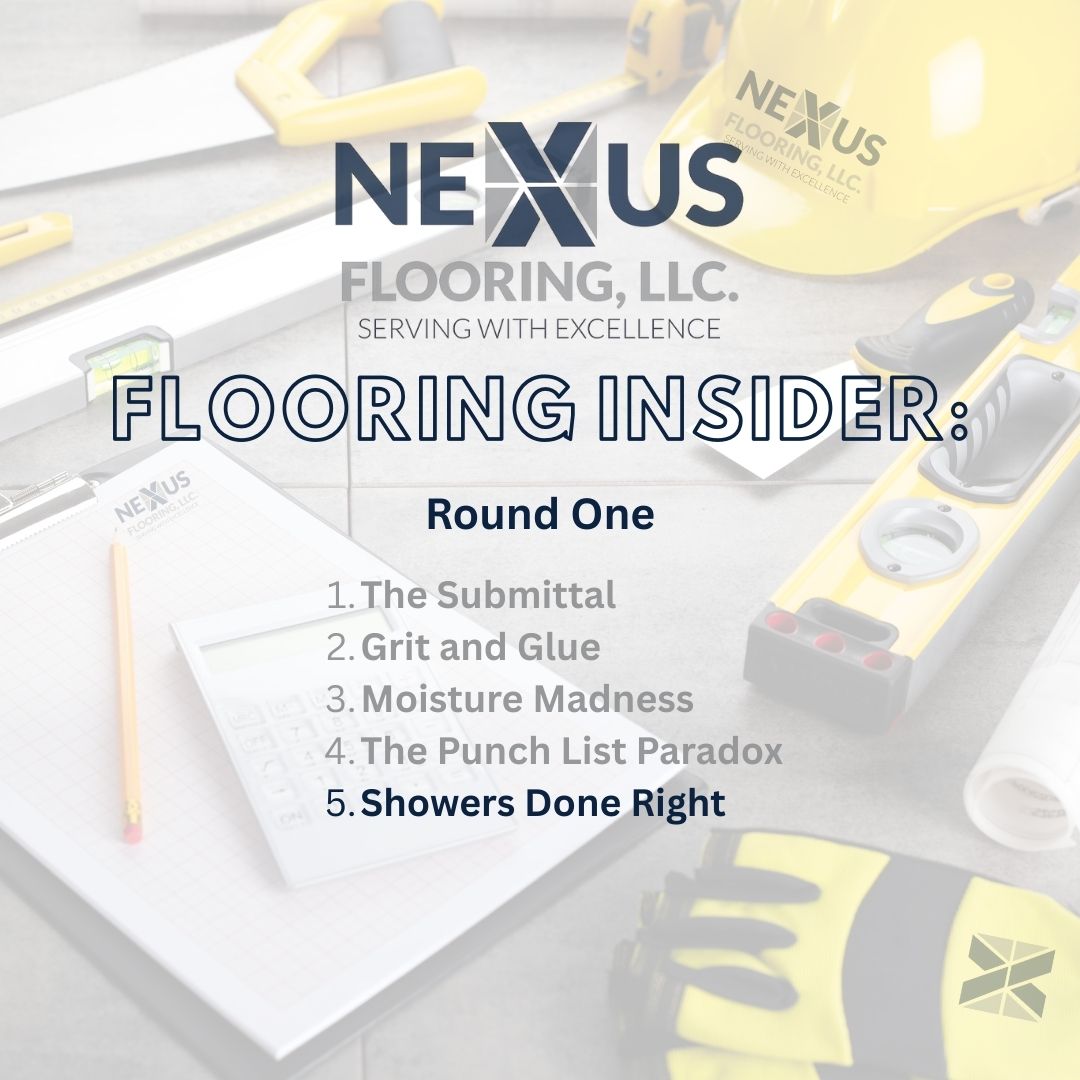 Showers done right by Nexus Flooring LLC of Rock Hill SC
