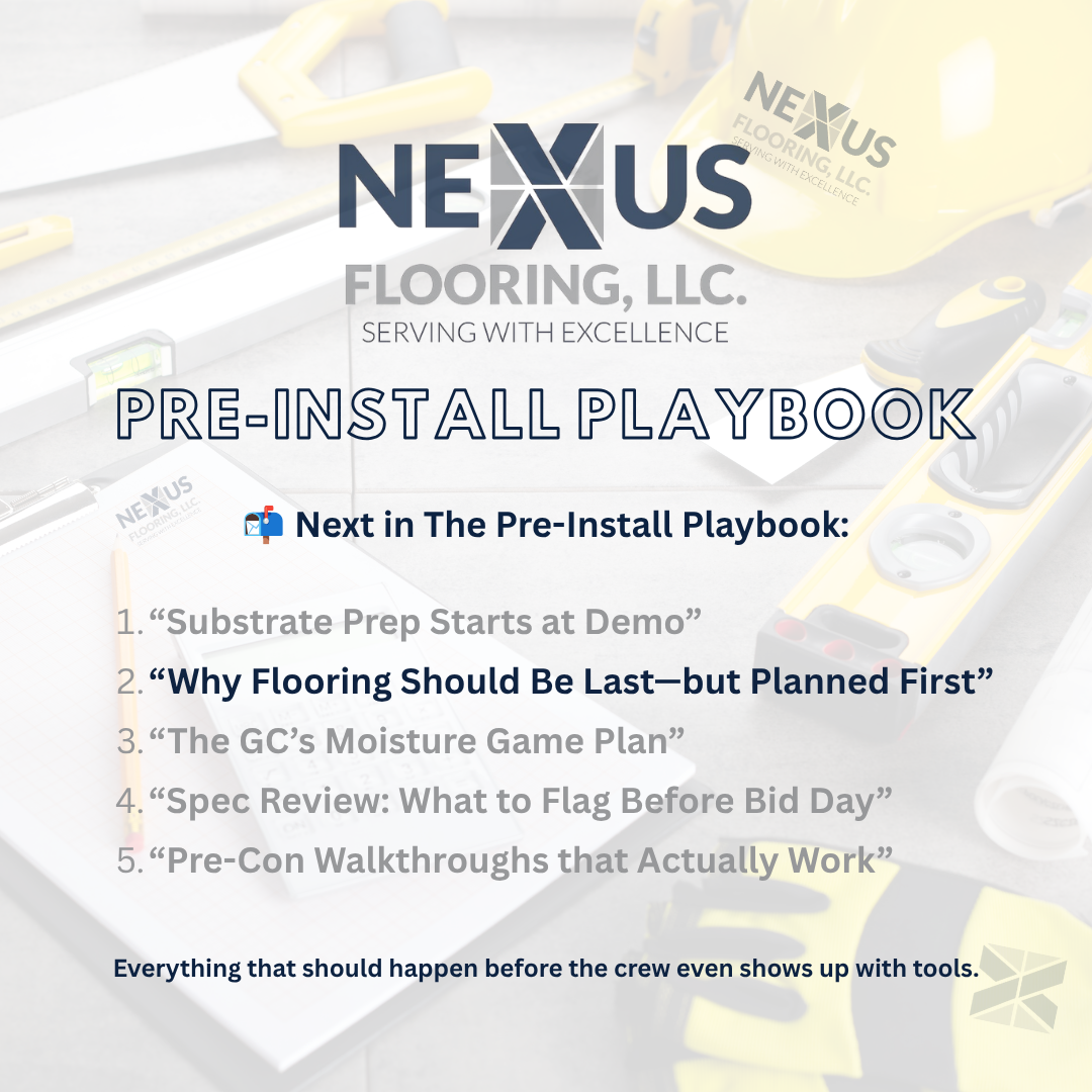 “Pre-Con Walkthroughs that Actually Work”